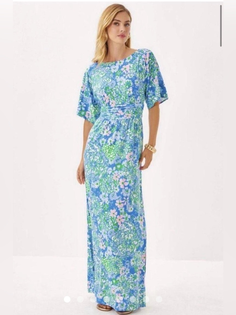 Lilly Pulitzer Parigi Boat Neck Maxi Dress - Size XS